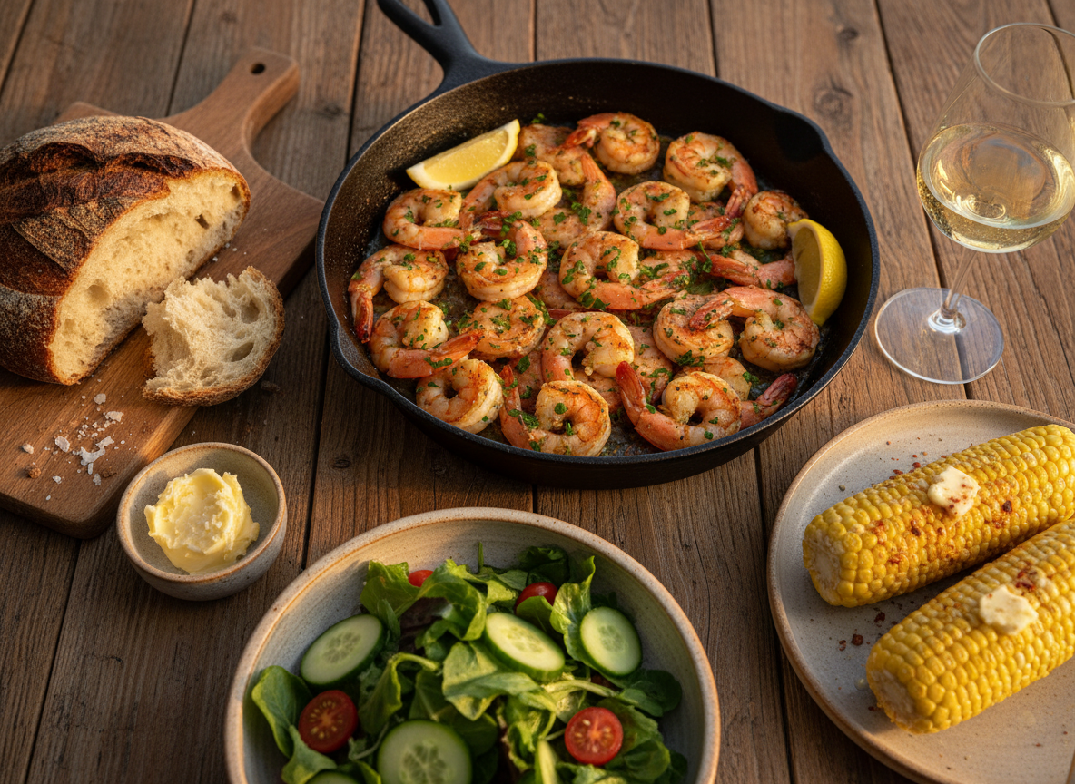 Old Bay Garlic Butter Shrimp